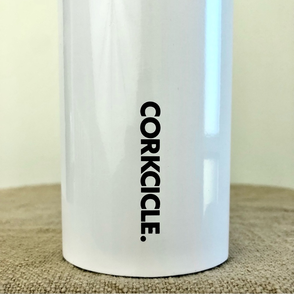 Corkcicle Black White Silver Water Bottle Canteen Cold Hot 16oz Triple Insulated - Picture 2 of 16